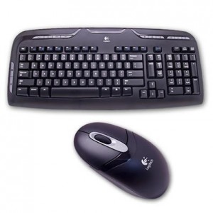 Logitech Cordless Keyboard and Mouse -EX-110